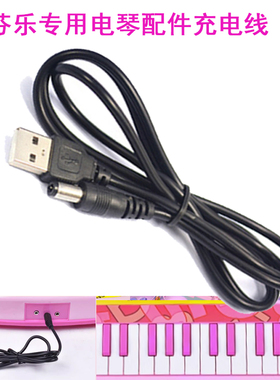 儿童玩具配件贝芬乐电子琴专用6VUSB转接线充电线5.5电子琴充电线