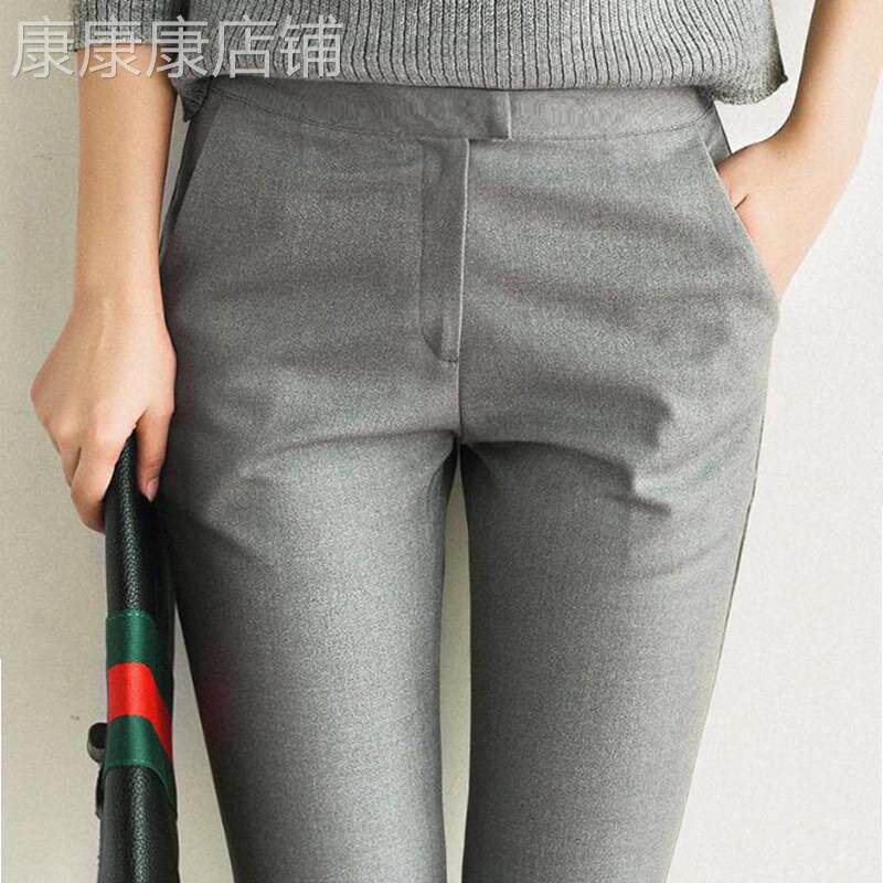 西装裤女秋冬2025年新款职业西裤高腰显瘦小个子休闲小脚烟管裤女