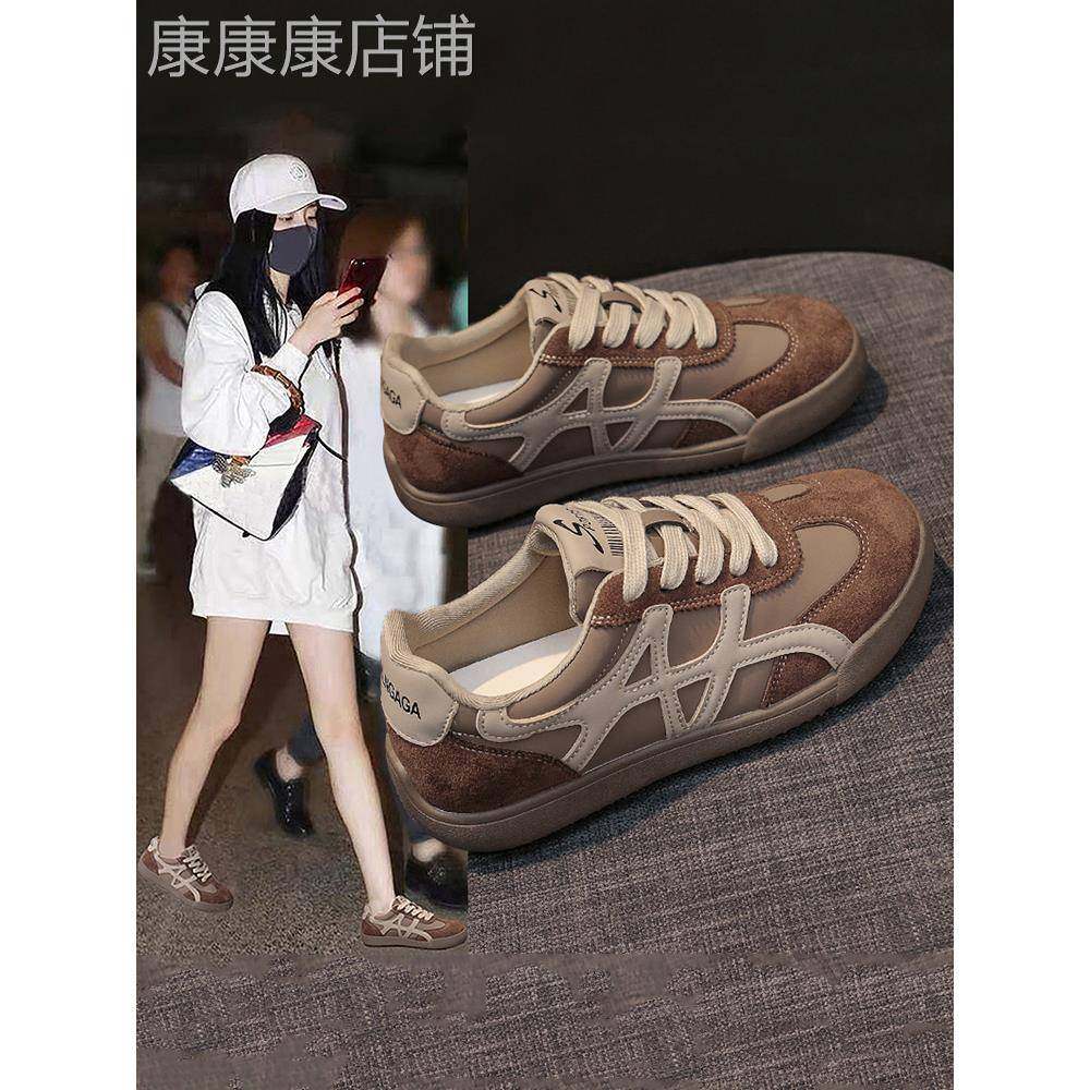 高级感平底软底不累脚板鞋女2025秋季新款百搭软底防滑运动休闲鞋