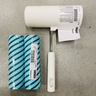 宜家正品 滚筒式粘毛滚黏毛器可撕式黏纸床上去毛刷宠物除毛粘纸
