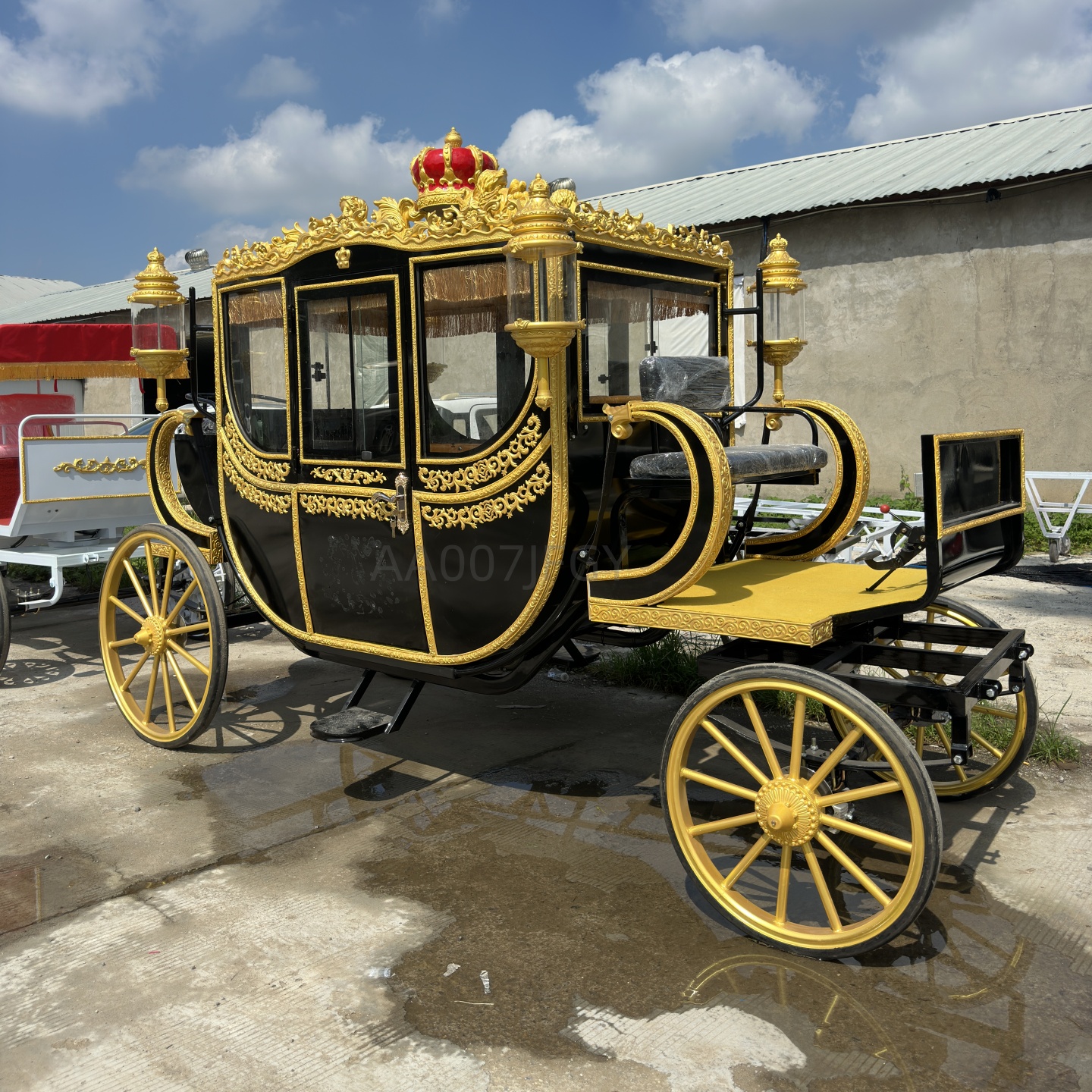 展覽皇室歐式馬車配件拍照道具