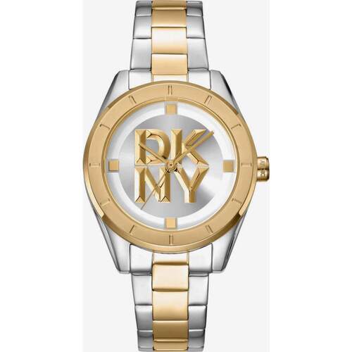 海外代购DKNY/唐可娜儿女士手表欧美腕表精准计时日历显示钢带