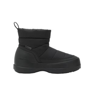 代购 BOOT女士雪地靴保暖防水防滑轻便黑色短筒厚底拉环设计 MOON