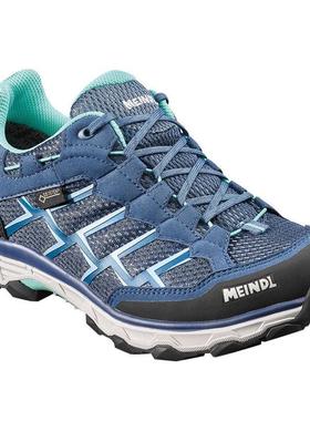 代购Meindl女士徒步鞋防水防滑缓震户外鞋低帮系带登山鞋