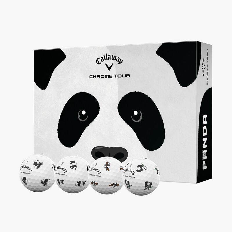 海外代购Callaway/卡拉威高尔夫球高球速果岭控制熊猫图案限定版