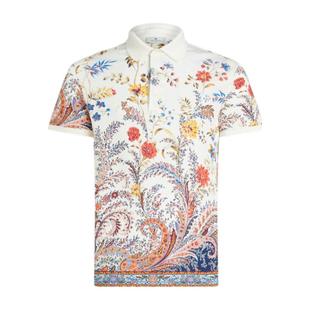 休闲T恤 etro 艾绰印花短袖 Polo衫 撞色边缘佩斯利花卉男式