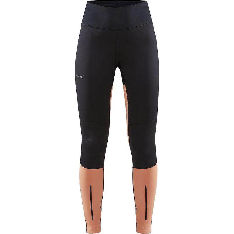 代购craft女士运动紧身裤防风保暖贴合修身腰部调节储物