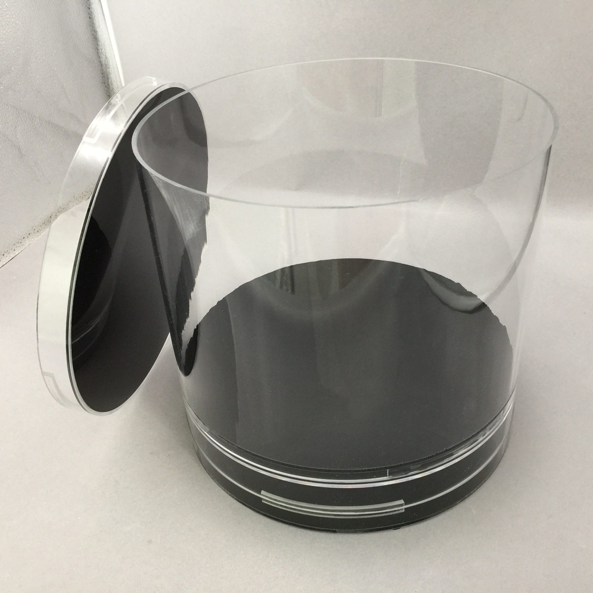 直销专业定制亚克力圆桶透明有机玻璃圆管制品乳白色磨砂pmma定做