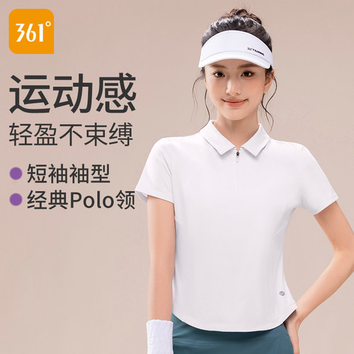 361polo衫t恤女短袖网球运动上衣
