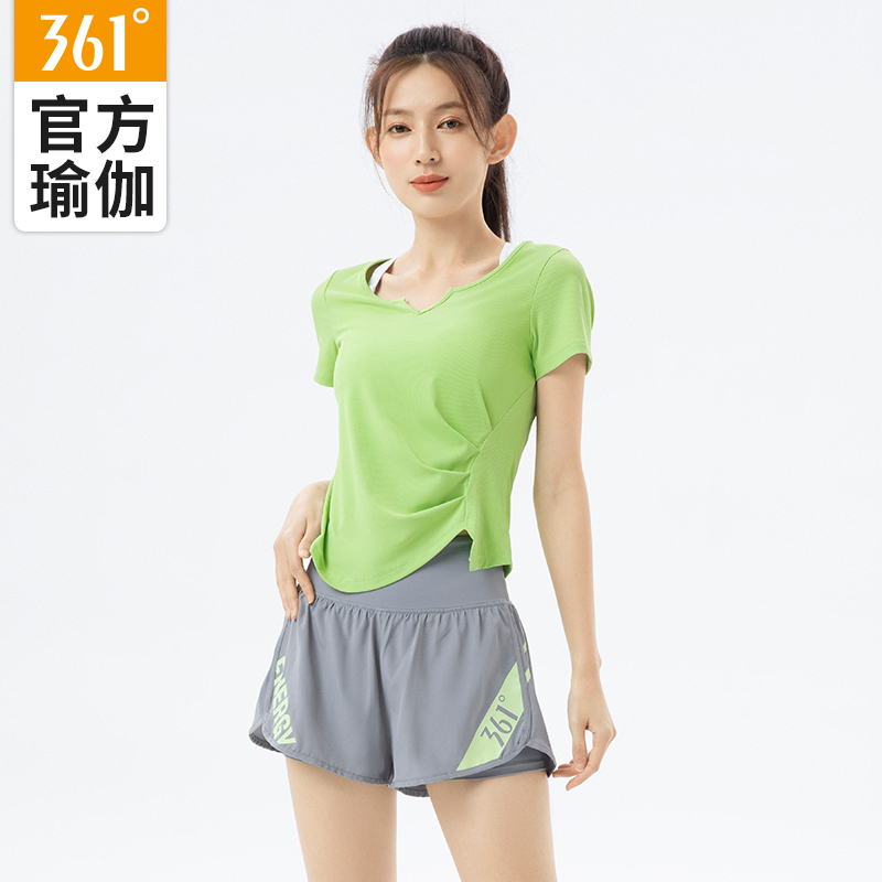 361瑜伽服女运动短袖t恤健身服