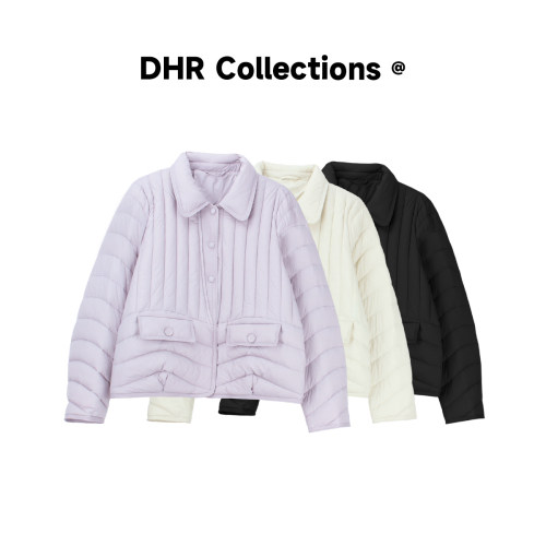 豆豆DA【奶霜】95白鸭绒防风显瘦百搭保暖短款羽绒服-26QW8801