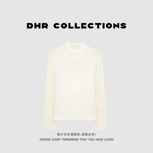 镂空蕾丝衫 T恤 韩版 长袖 25DD165 气质加绒半高领时尚 豆豆10