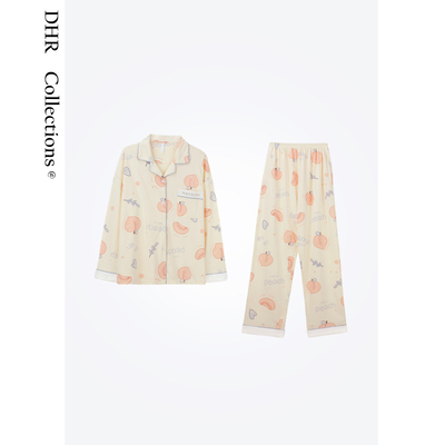 豆豆DE【女款两件套睡衣】可爱慵懒宽松休闲家居服套装-26CJ3475