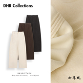 加绒加厚百搭休闲裤 豆豆DD 25DK1205 醋酸 羊毛冬季 窄版 弯刀裤