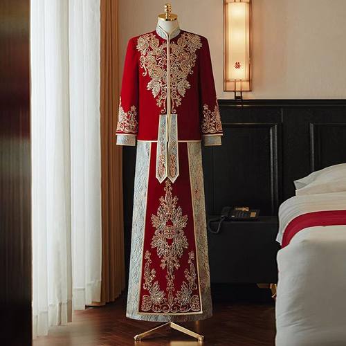 帛闻中山装秀禾服男装