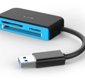 SSK/飚王SCRM330高速USB3.0读卡器多合一功能CF SD相机卡TF手机卡