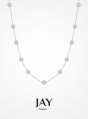 JAY月影灰色毛衣链长款项链礼物