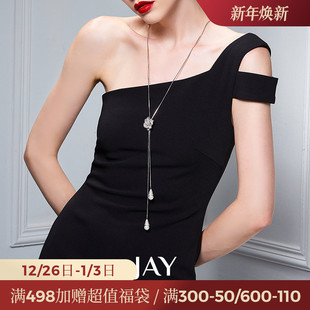 JAY高端毛衣链大气高档高级感设计感毛衣项链长款 吊坠衣服配饰