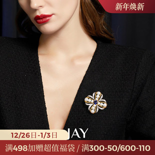 JAY交响乐曲珍珠胸针高档女奢华气质别针配饰胸花商务教师节礼物