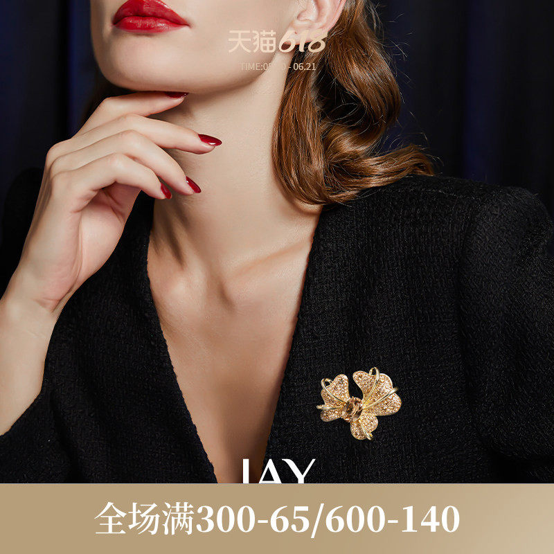 JAY奢华复古胸针高档女奢华高端别针衣服配饰胸花商务母亲节礼物