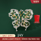 JAY破茧925银蝴蝶胸针高档女精致胸花高端别针配饰妈妈教师节礼物