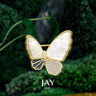 高端别针配饰高级胸花妈妈母亲节礼物 JAY蝴蝶胸针高端精致时尚