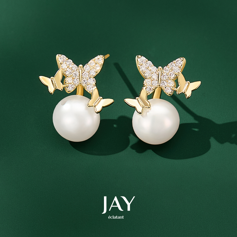 JAY高级感独特群蝶耳环