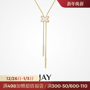 JAY几何秋冬毛衣链轻奢毛衣项链长款 吊坠挂绳 衣服挂饰2025新款