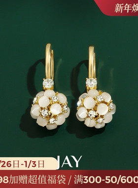 JAY新款耳环轻奢高级感耳饰女耳坠气质耳钉耳扣耳圈妈妈生日礼物