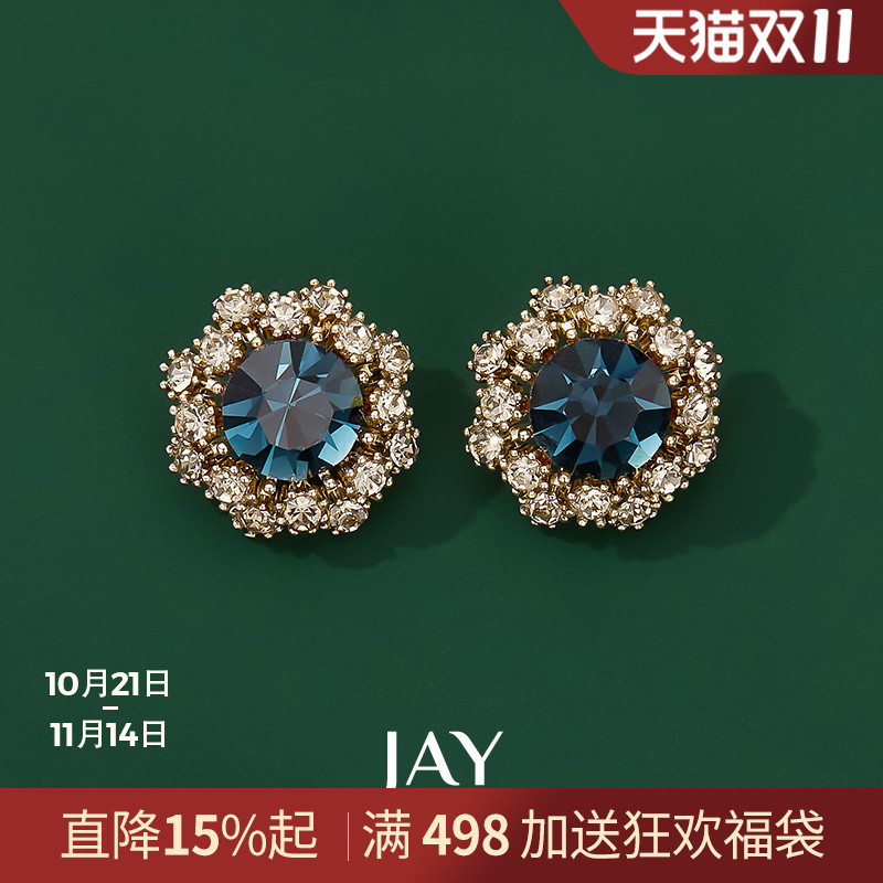 JAY复古耳钉独特轻奢耳饰女
