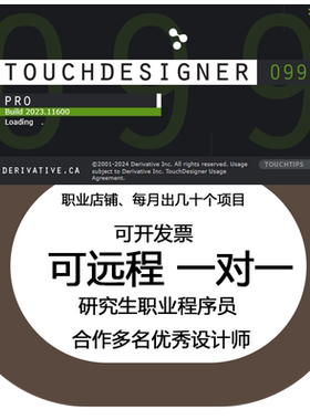 touchdesigner安装环境配置 td安装 远程一对一 职业程序员