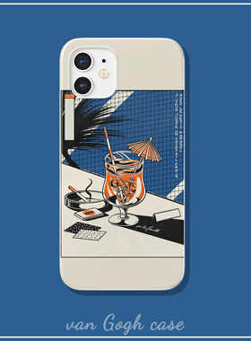【van Gogh case】ins风日系夏日饮料怀旧手机壳适用于华为nova9小米12荣耀70pro苹果14plus三星s22/iqoo10