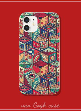 【van Gogh case】美式抽象潮流ins风手机壳适用于华为p50pro个性三星s20+荣耀70防摔oppoX80苹果14plus菲林