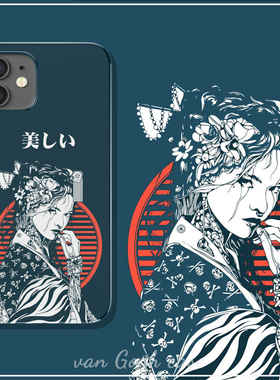 【van Gogh case】唯美日风和服手机壳适用于苹果13硬壳iPhone14promax华为nova10荣耀70防摔vivox80/xr菲林