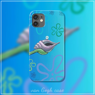 海绵宝宝章鱼哥神奇海螺动漫卡通手机壳适用iPhone16小米15三星s24 pura70红米note13 华为mate60菲林nova13