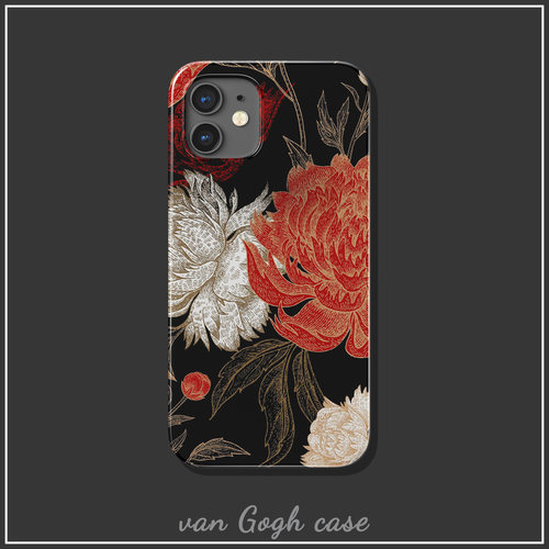 小众纯黑冷淡国风手机壳苹果15p