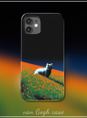 小众创意INS风彩虹猫猫手机壳适用于iPhone15pro三星s24U华为mate60/pura70防摔苹果14plus荣耀100小米14艺术