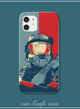 个性士官长光环halo游戏手机壳适用于华为nova9菲林小米13pro/iqoo8三星s22+苹果14plus/iphone13红米K50至尊