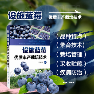 正版设施蓝莓优质丰产栽培技术 蓝莓树莓栽培技术 蓝莓树种植技术指导 果树施肥用药指南入门图书籍