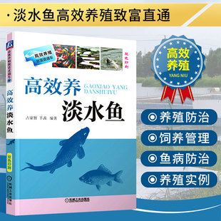 高效养淡水鱼高效养鱼技术书鱼病快速诊断与防治鱼苗饲养建厂安全机械工业出版社水产淡水鱼养殖技术书水产养殖苗水产养殖书