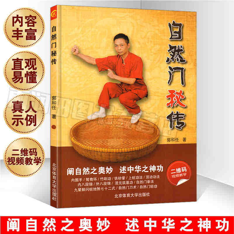 健身锻炼养生自然门太极拳少林金刚拳自然拳 中国功夫武功武术秘籍