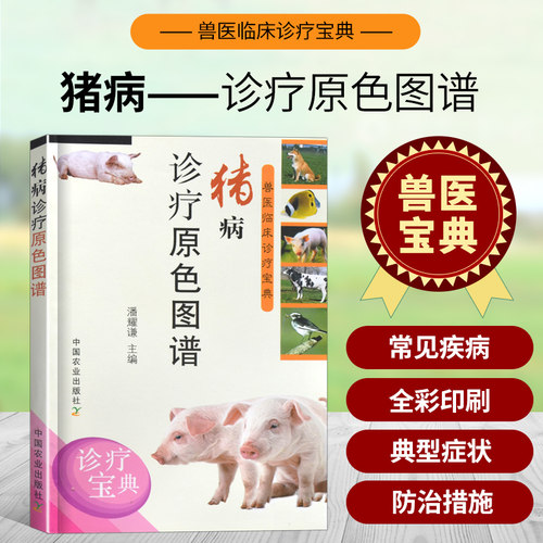 猪病诊疗原色图谱高效养猪与猪病防治猪病类症养猪百科养猪技术书大全猪病诊治图谱猪病诊治大全猪病防治猪病诊疗书中国农业出版社