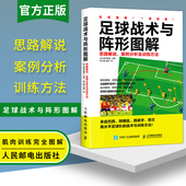 足球战术与阵形图解 足球战术书 思路解说 正版 案例分析及训练方法 青少年足球入门 足球教程训练书籍 足球战术解析规划安排