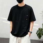 重磅圆领短袖 T恤男女宽松休闲定制班服工作服中高考印字印logo