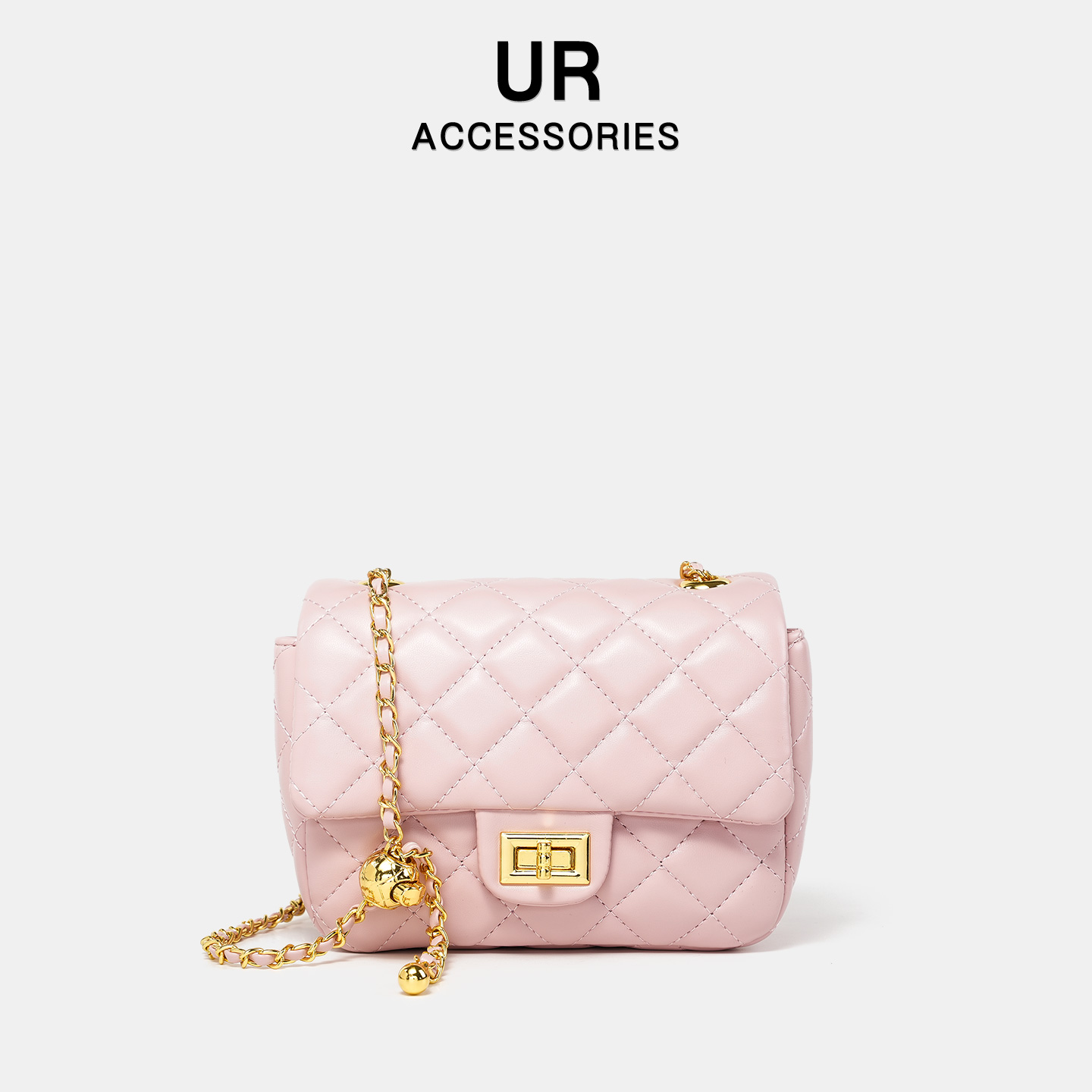 【旗舰店】千金风时尚菱格链条包