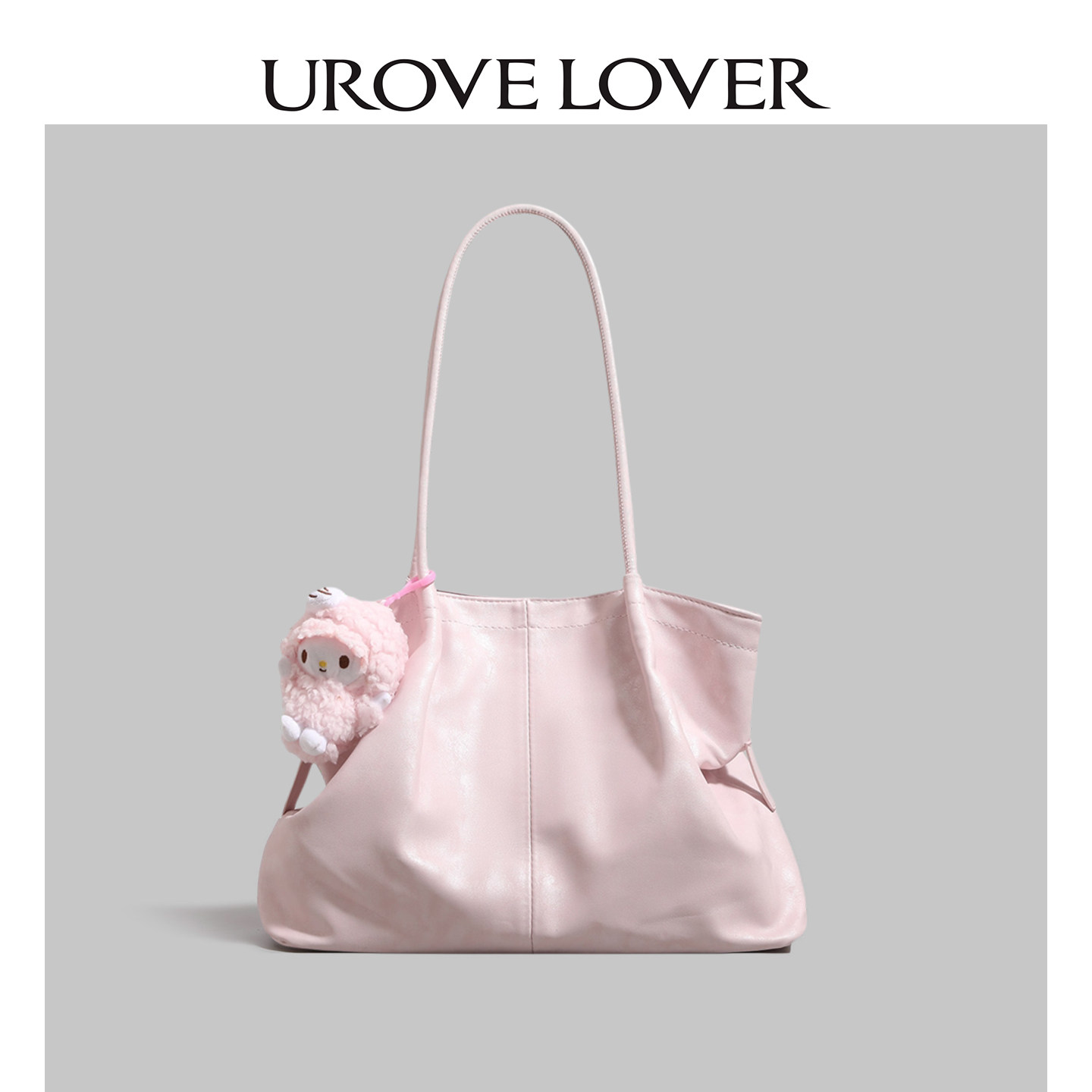 UR大容量软皮托特包包包女款2026新款休闲手提单肩包大学生通勤包