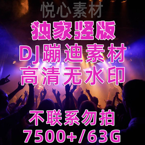 竖版夜店蹦迪音乐号混剪视频素材