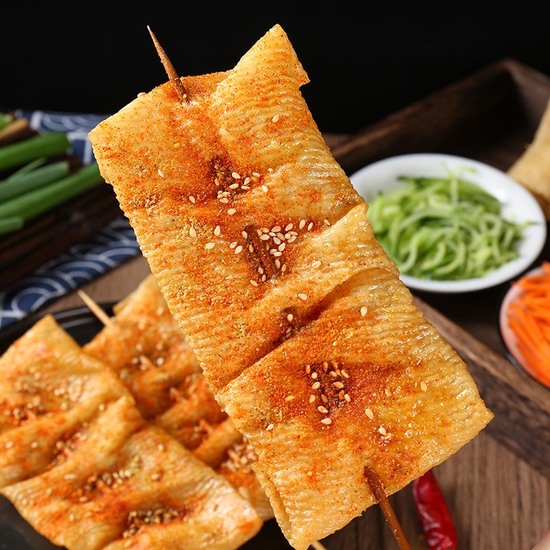 豆腐串干豆皮串豆干串麻辣烫火锅关东煮串人造肉豆腐皮豆制品干货