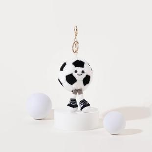 趣味卡通小众包包挂件奖杯棒球足球毛绒玩偶公仔书包揹包挂饰情侣