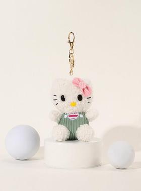 趣味小众钥匙扣女生背包书包挂饰包包挂件卡通helloKT猫玩偶情侣